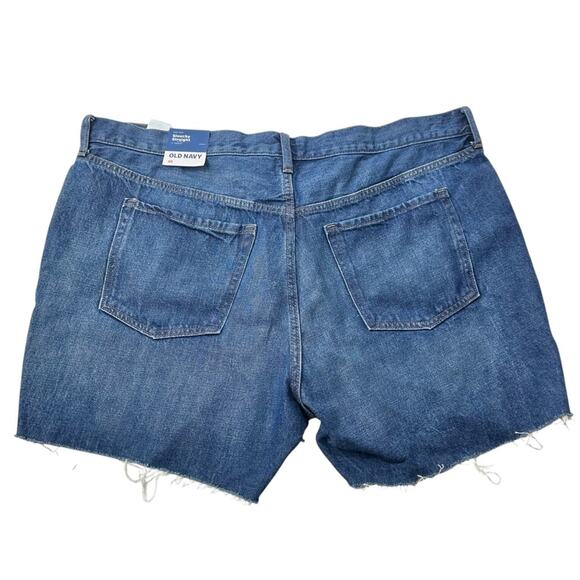 NWT Old Navy high rise slouchy cut off jean shorts women’s size 20 - Picture 3 of 10